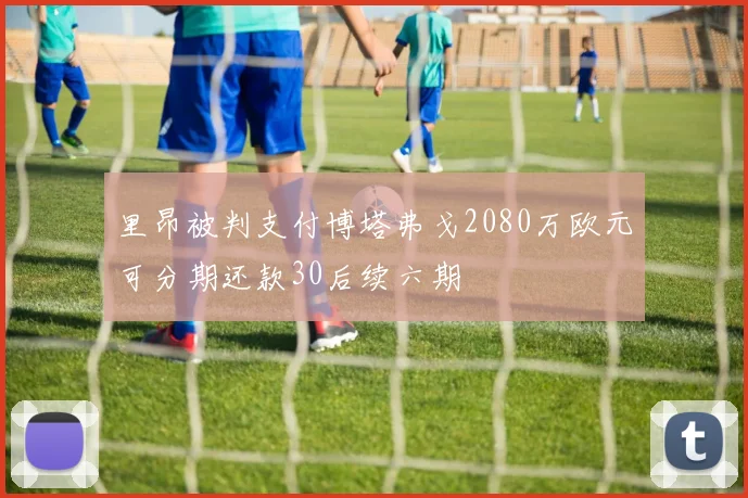 里昂被判支付博塔弗戈2080万欧元可分期还款30后续六期